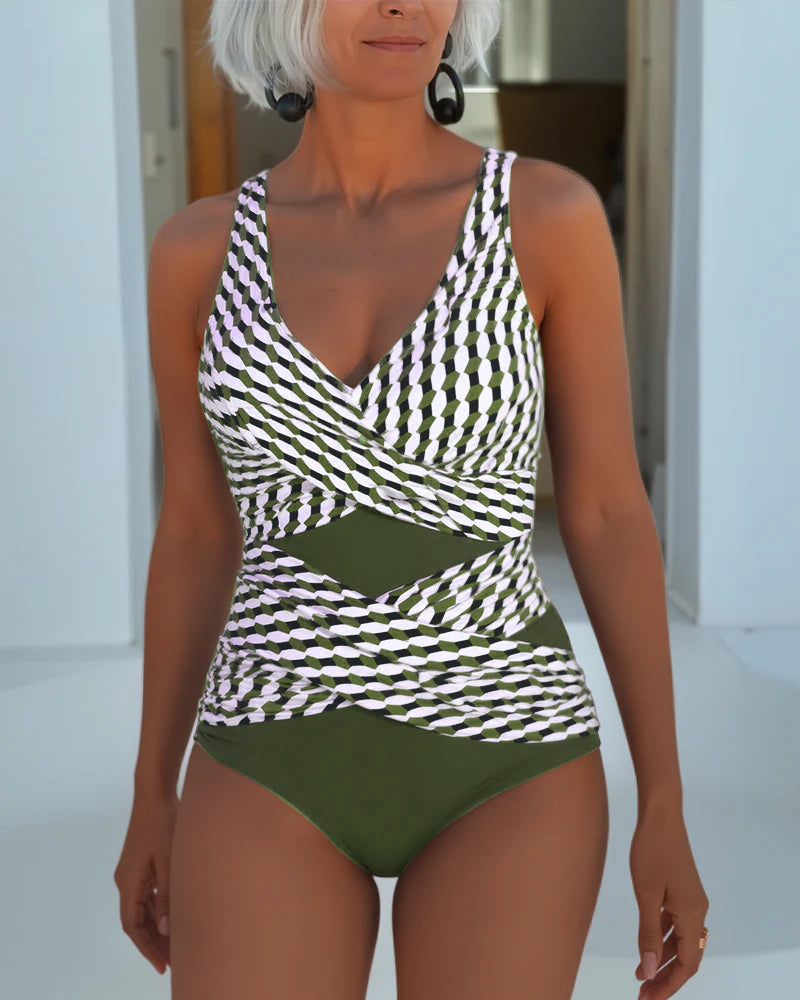 Ashley | Maillot de bain avec design croisé pour une tenue décontractée de resort