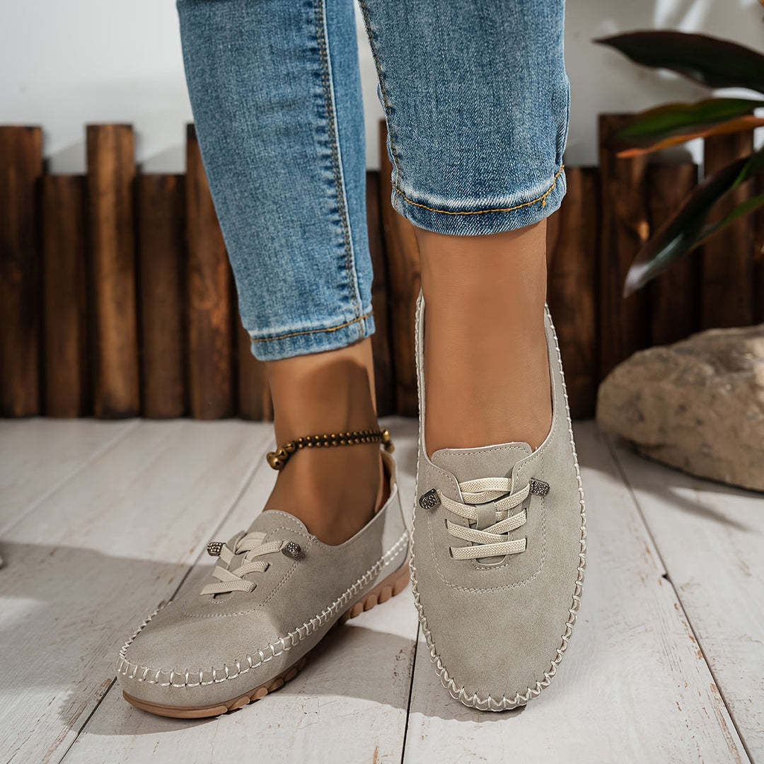 Horellia - Mocassins femme souples orthopédiques confortables avec soutien intégral