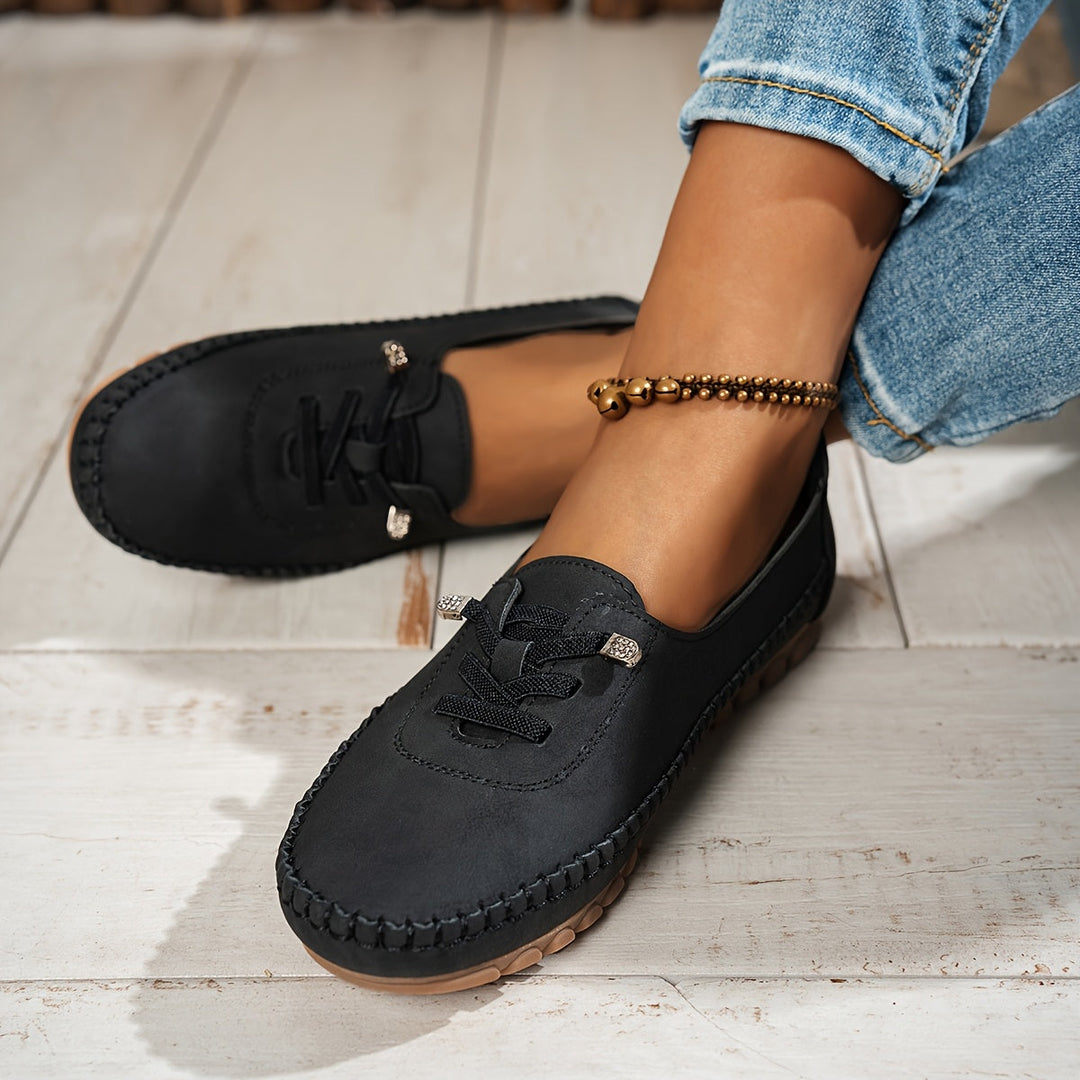 Horellia - Mocassins femme souples orthopédiques confortables avec soutien intégral