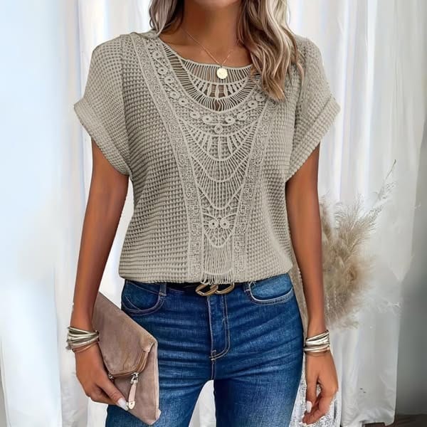 Aina - Blouse élégante style Ibiza