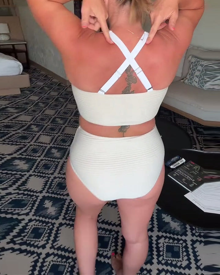 Mirelda - Bikini triangle uni décontracté | Le bikini qui sublime chaque silhouette !