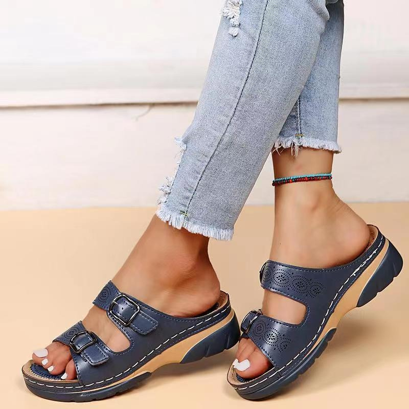 Otho | Sandales orthopédiques pour épine calcanéenne, pieds larges et arthrose