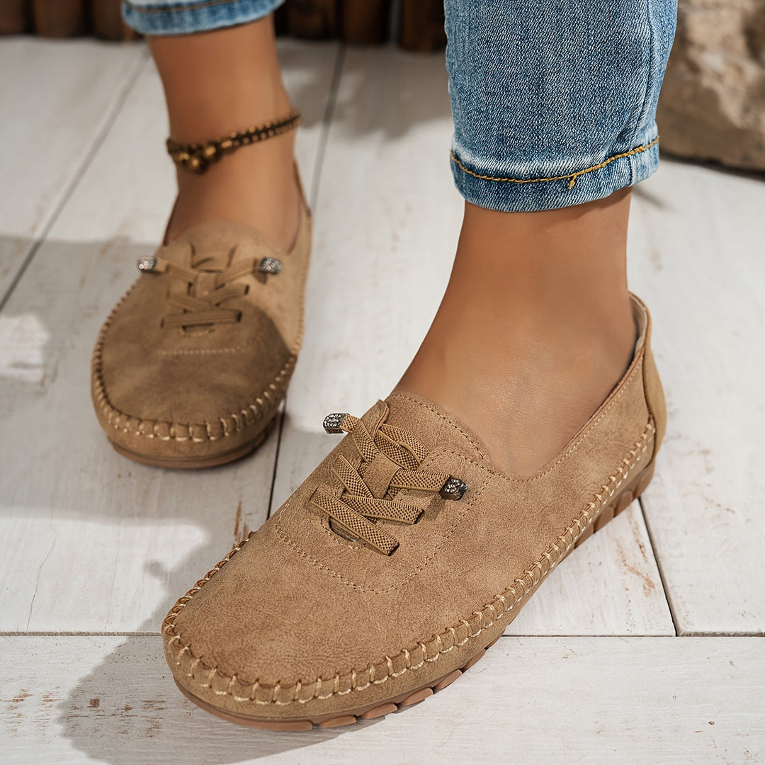 Horellia - Mocassins femme souples orthopédiques confortables avec soutien intégral