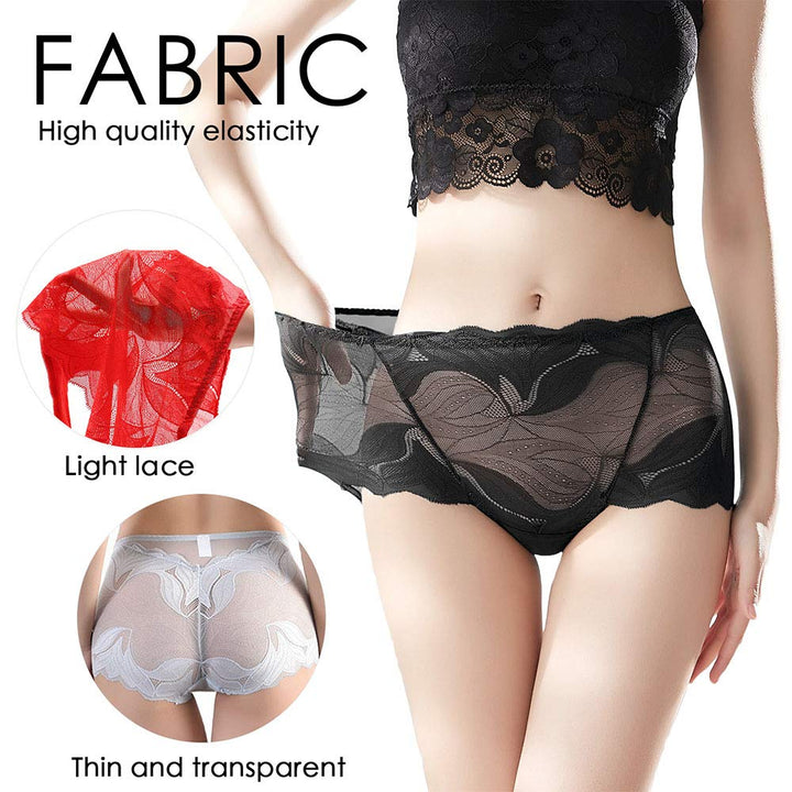 Emina - Paquet de sous-vêtements en dentelle de soie faits à la main pour femmes