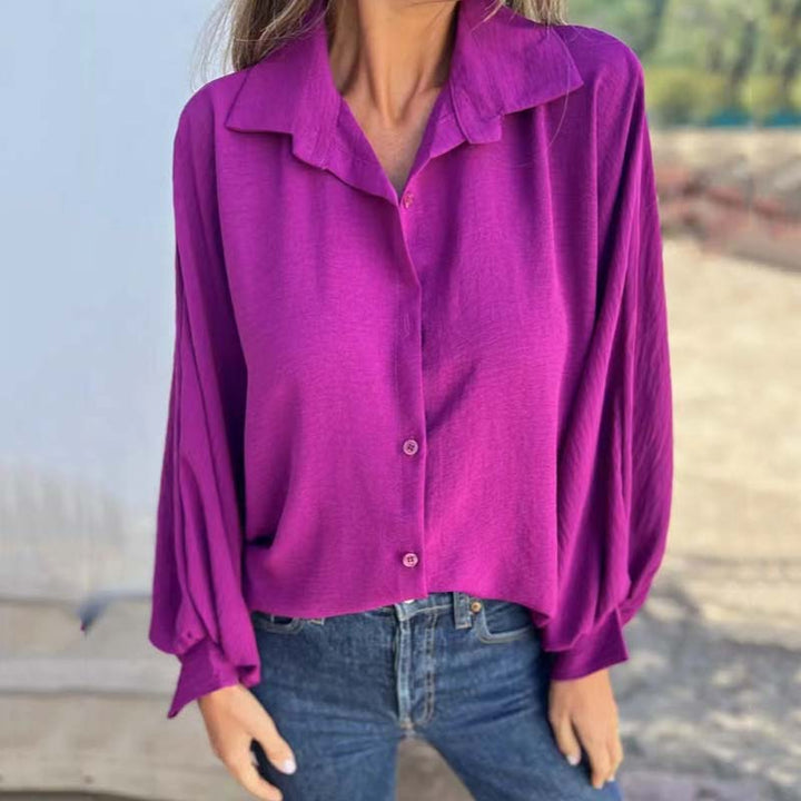 Aenor - Chemise Élégante et Polyvalente à Manches Lanterne