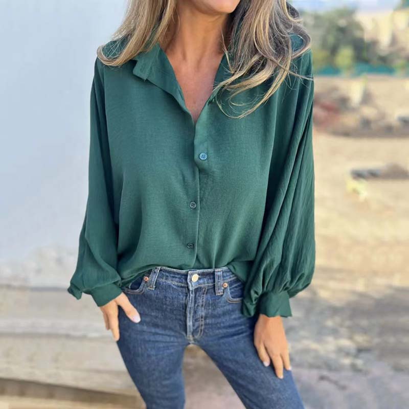 Aenor - Chemise Élégante et Polyvalente à Manches Lanterne