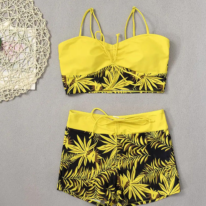 Taline - Maillot De Bain Deux Pièces Imprimé Femme