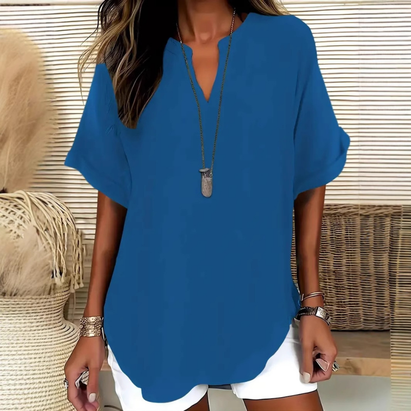 Sylmira - Blouse Ample Élégante à Col V