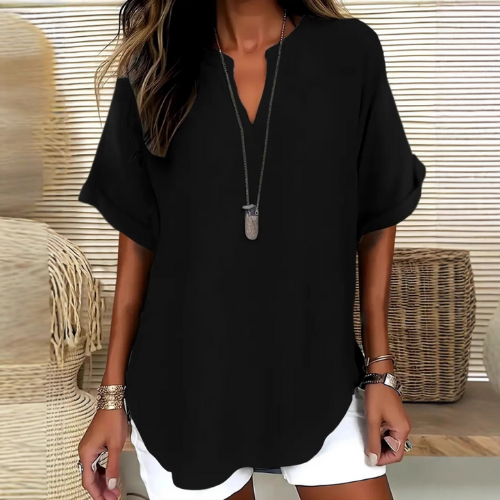 Sylmira - Blouse Ample Élégante à Col V